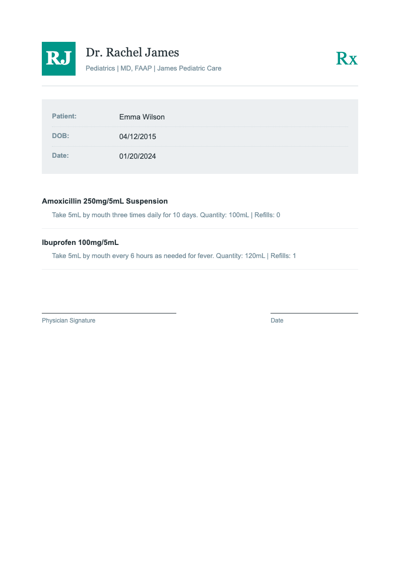 Monogram header prescription